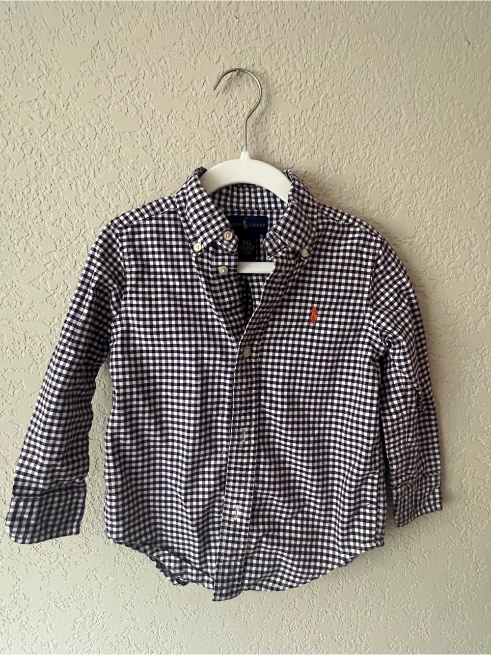 Polo Ralph Lauren Purple Gingham Toddler Shirt